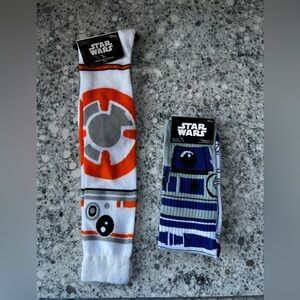 Disney Star Wars BB8 and C3PO Socks NWT